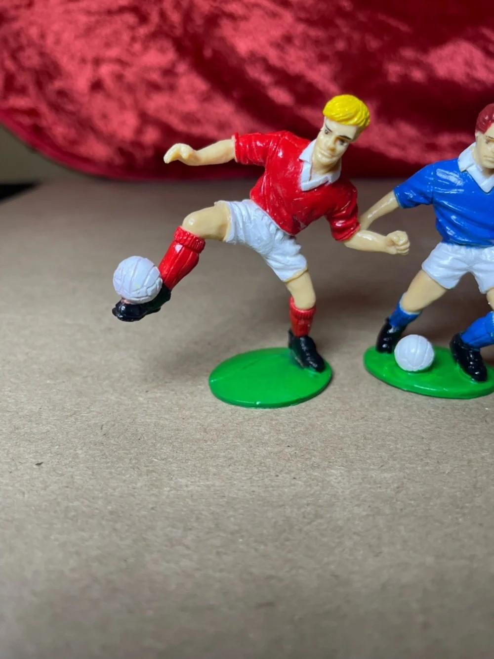 Vintage 1990s Cake Toppers- Soccer, Firefighter, Racers